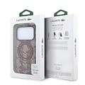 Lacoste Lacoste iPhone 18 Pro Max/iPhone 17 Pro Max Hartschalenhülle MagSafe PVC The Blend Ringständer - Bordeaux