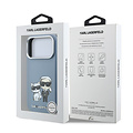 Karl Lagerfeld Karl Lagerfeld iPhone 18 Pro Max/iPhone 17 Pro Max Hartschalenhülle MagSafe SW Glattes PU KC Bodies Skizze - Hellblau