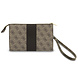 Guess Guess Phone pouch 4G - PU - round 4G logo - classic logo - stripe pattern Brown