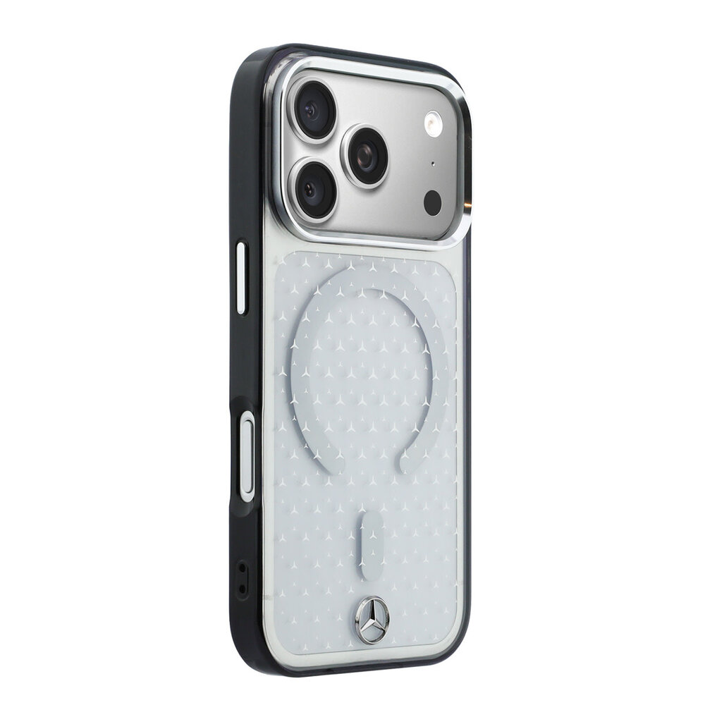 Mercedes-Benz Mercedes-Benz iPhone 18 Pro Max Hoesje harde behuizing - MagSafe - PC/TPU - MB Stars Transparant Mercedes-Benz Mercedes-Benz iPhone 18 Pro Max Hoesje harde behuizing - MagSafe - PC/TPU - MB Stars Transparant