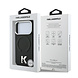 Karl Lagerfeld Karl iPhone 18 Pro Hülle Hartschale - MagSafe - SW - genarbtes PU - geprägter Ring - Kameo-Logo Schwarz Karl Lagerfeld Karl iPhone 18 Pro Hülle Hartschale - MagSafe - SW - genarbtes PU - geprägter Ring - Kameo-Logo Schwarz