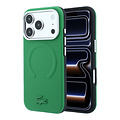 Lacoste Lacoste iPhone 18 Pro/iPhone 17 Pro Hartschalenhülle MagSafe PVC Petit Piqué Prägung - Grün (Estragon)