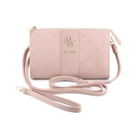 Guess Guess Phone pouch Peony - PU - 4G logo - classic logo - stripe pattern Pink Guess Guess Phone pouch Peony - PU - 4G logo - classic logo - stripe pattern Pink