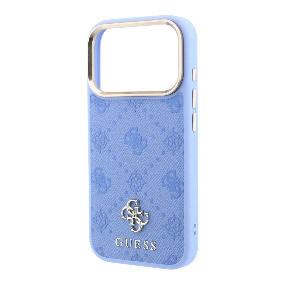 Guess Guess iPhone 18 Pro Max Hülle Hartschale - MagSafe - Peony - HS - 4G - kleines Logo Hellblau Guess Guess iPhone 18 Pro Max Hülle Hartschale - MagSafe - Peony - HS - 4G - kleines Logo Hellblau