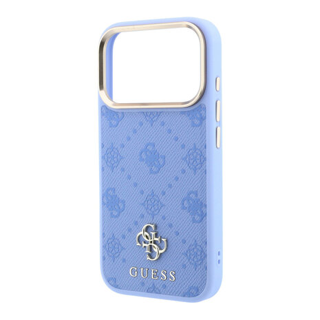 Guess Guess iPhone 18 Pro Max Hoesje harde behuizing - MagSafe - Peony - HS - 4G - klein logo Lichtblauw Guess Guess iPhone 18 Pro Max Hoesje harde behuizing - MagSafe - Peony - HS - 4G - klein logo Lichtblauw