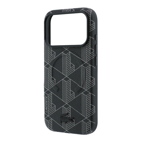Lacoste Lacoste iPhone 18 Pro Hülle Hartschale - MagSafe - PVC - The Blend - Prägung Schwarz Lacoste Lacoste iPhone 18 Pro Hülle Hartschale - MagSafe - PVC - The Blend - Prägung Schwarz