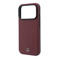 Mercedes-Benz Mercedes-Benz iPhone 18 Pro/iPhone 17 Pro Hartschalenhülle MagSafe PU-Kunstleder Teilbezug Ikonische Linie - Bordeaux