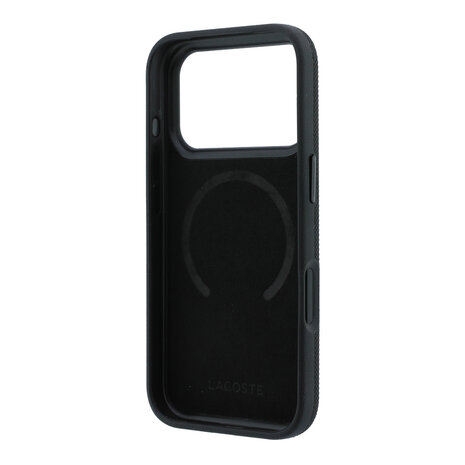Lacoste Lacoste iPhone 18 Pro Max Hülle Hartschale - MagSafe - PVC - Petit Pique - Ringständer Schwarz Lacoste Lacoste iPhone 18 Pro Max Hülle Hartschale - MagSafe - PVC - Petit Pique - Ringständer Schwarz