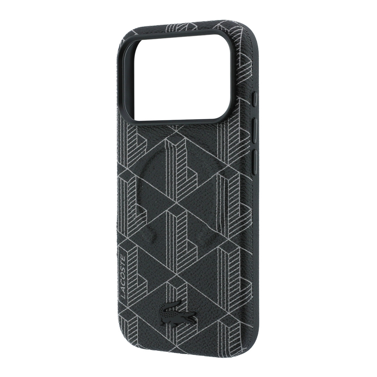 Lacoste Lacoste iPhone 18 Pro Max Hoesje harde behuizing - MagSafe - PVC - The Blend - reliëf Zwart, foto 6 van 6