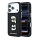 Karl Lagerfeld Karl iPhone 18 Pro Hülle Hartschale - SW - PU - Saffiano - K&C Heads-Anstecker - Logo Schwarz Karl Lagerfeld Karl iPhone 18 Pro Hülle Hartschale - SW - PU - Saffiano - K&C Heads-Anstecker - Logo Schwarz