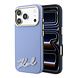 Karl Lagerfeld Karl iPhone 18 Pro Max Hülle Hartschale - MagSafe - SW - genarbtes PU - Signaturlogo aus Kunstharz Hellblau Karl Lagerfeld Karl iPhone 18 Pro Max Hülle Hartschale - MagSafe - SW - genarbtes PU - Signaturlogo aus Kunstharz Hellblau