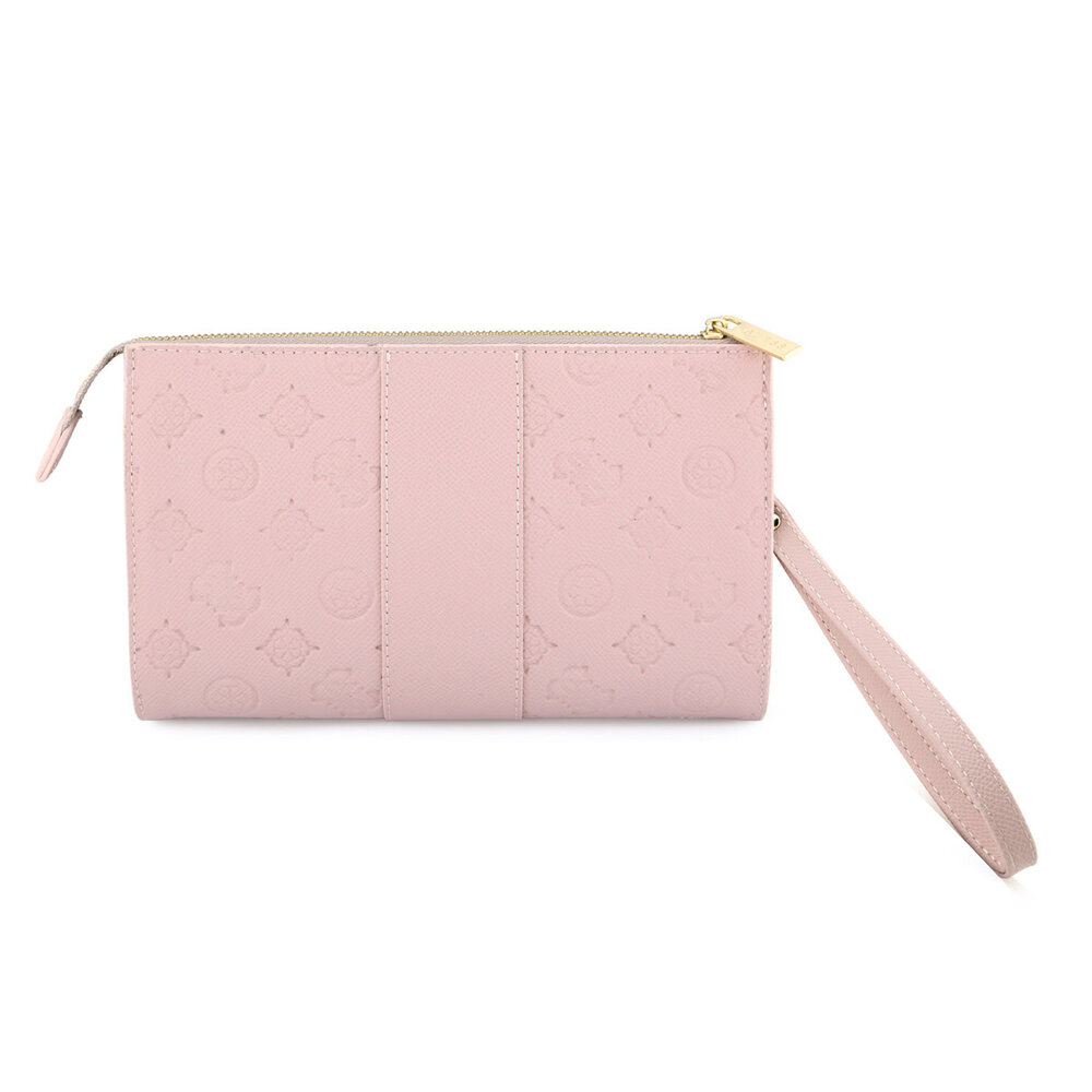 Guess Guess Phone pouch Peony - PU - 4G logo - classic logo - stripe pattern Pink Guess Guess Phone pouch Peony - PU - 4G logo - classic logo - stripe pattern Pink