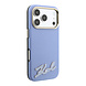 Karl Lagerfeld Karl iPhone 18 Pro Max Hülle Hartschale - MagSafe - SW - genarbtes PU - Signaturlogo aus Kunstharz Hellblau Karl Lagerfeld Karl iPhone 18 Pro Max Hülle Hartschale - MagSafe - SW - genarbtes PU - Signaturlogo aus Kunstharz Hellblau