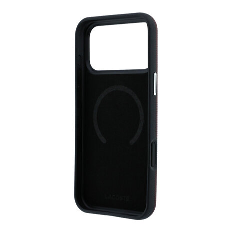 Lacoste Lacoste iPhone 18 Pro Coque structure rigide - MagSafe - PVC - Petit Pique - relief Bordeaux Lacoste Lacoste iPhone 18 Pro Coque structure rigide - MagSafe - PVC - Petit Pique - relief Bordeaux