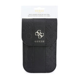 Guess Guess Telefoontas Peony - PU - 4G-logo - klassiek logo - streeppatroon - draagriem Zwart