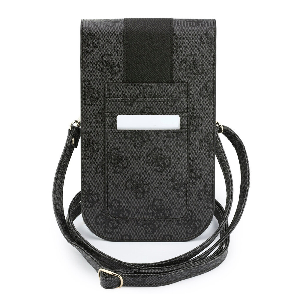 Guess Guess Handytasche 4G - PU - rundes 4G-Logo - klassisches Logo - Streifenmuster - Trageriemen Schwarz Guess Guess Handytasche 4G - PU - rundes 4G-Logo - klassisches Logo - Streifenmuster - Trageriemen Schwarz