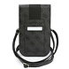 Guess Guess Phone pouch 4G - PU - round 4G logo - classic logo - stripe pattern - carrying strap Black Guess Guess Phone pouch 4G - PU - round 4G logo - classic logo - stripe pattern - carrying strap Black