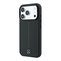 Mercedes-Benz Mercedes-Benz iPhone 18 Pro/iPhone 17 Pro Hartschalenhülle MagSafe PU-Kunstleder Teilbezug Ikonische Linie - Schwarz