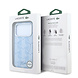 Lacoste Lacoste iPhone 18 Pro Max Hoesje harde behuizing - MagSafe - PVC - The Blend - reliëf Lichtblauw