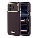 Lacoste Lacoste iPhone 18 Pro Max Hoesje harde behuizing - MagSafe - PVC - Champs Elysees - reliëf Bordeauxrood