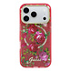 Guess Guess iPhone 18 Pro Max Hülle Hartschale - MagSafe - IML - Glitzer - Blossom Roses Bordeauxrot