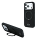 Lacoste Lacoste iPhone 18 Pro Case hard shell - MagSafe - PVC - Petit Pique - ring stand Black Lacoste Lacoste iPhone 18 Pro Case hard shell - MagSafe - PVC - Petit Pique - ring stand Black