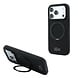 Lacoste Lacoste iPhone 18 Pro Hoesje harde behuizing - MagSafe - PVC - Petit Pique - ringstandaard Zwart