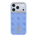 Guess Guess iPhone 18 Pro Max/iPhone 17 Pro Max Hartschalenhülle MagSafe Pfingstrose HS Kleines 4G-Logo - Hellblau