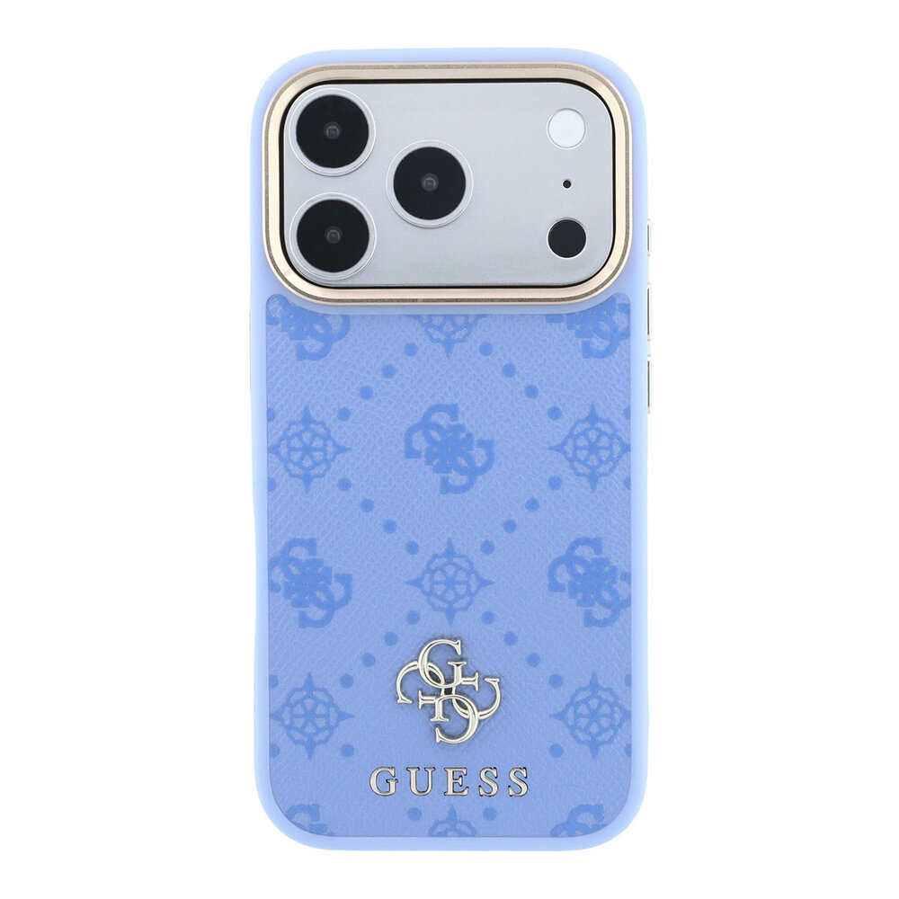 Guess Guess iPhone 18 Pro Max Hoesje harde behuizing - MagSafe - Peony - HS - 4G - klein logo Lichtblauw Guess Guess iPhone 18 Pro Max Hoesje harde behuizing - MagSafe - Peony - HS - 4G - klein logo Lichtblauw
