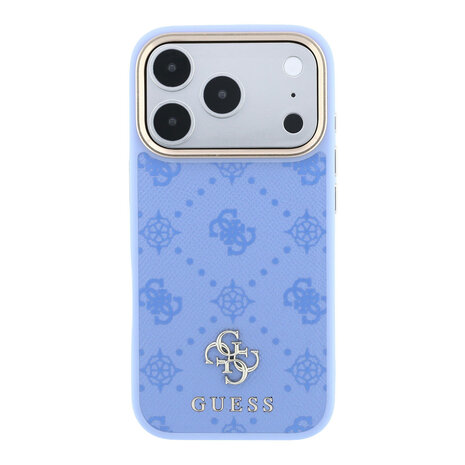 Guess Guess iPhone 18 Pro Max Hoesje harde behuizing - MagSafe - Peony - HS - 4G - klein logo Lichtblauw Guess Guess iPhone 18 Pro Max Hoesje harde behuizing - MagSafe - Peony - HS - 4G - klein logo Lichtblauw