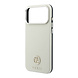 Guess Guess iPhone 18 Pro Hoesje harde behuizing - MagSafe - SW - generfd PU - rond strasslogo Beige