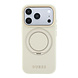 Guess Guess iPhone 18 Pro Max Hoesje harde behuizing - MagSafe - ringstandaard 360 - generfd PU - klassiek logo Beige Guess Guess iPhone 18 Pro Max Hoesje harde behuizing - MagSafe - ringstandaard 360 - generfd PU - klassiek logo Beige