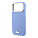 Lacoste Lacoste iPhone 18 Pro Max Hoesje harde behuizing - MagSafe - PVC - Champs Elysees - reliëf Lichtblauw