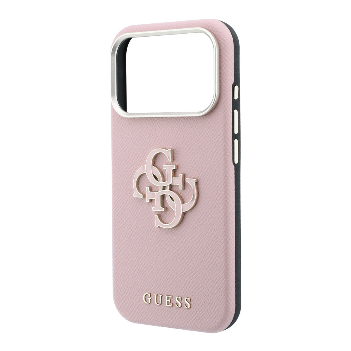 Guess Guess iPhone 18 Pro Max Hoesje harde behuizing - SW - generfd PU - groot logo van hars Roze, foto 5 van 6