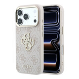 Guess Guess iPhone 18 Pro Hoesje harde behuizing - 4G - PU - groot strasslogo Roze