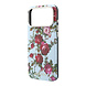 Guess Guess iPhone 18 Pro Hoesje harde behuizing - MagSafe - SW - PU - Blossom Roses-print Lichtblauw Guess Guess iPhone 18 Pro Hoesje harde behuizing - MagSafe - SW - PU - Blossom Roses-print Lichtblauw