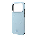 Lacoste Lacoste iPhone 18 Pro/iPhone 17 Pro Hartschalenhülle MagSafe PVC Petit Piqué Prägung - Hellblau