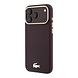 Lacoste Lacoste iPhone 18 Pro Max Hülle Hartschale - MagSafe - PVC - Champs Elysees - Prägung Bordeauxrot Lacoste Lacoste iPhone 18 Pro Max Hülle Hartschale - MagSafe - PVC - Champs Elysees - Prägung Bordeauxrot