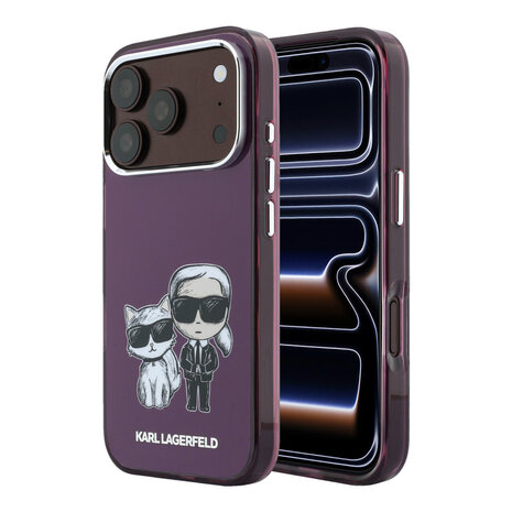 Karl Lagerfeld Karl iPhone 18 Pro Max Hoesje harde behuizing - MagSafe - IML - KC Bodies Sketch-print Bordeauxrood Karl Lagerfeld Karl iPhone 18 Pro Max Hoesje harde behuizing - MagSafe - IML - KC Bodies Sketch-print Bordeauxrood
