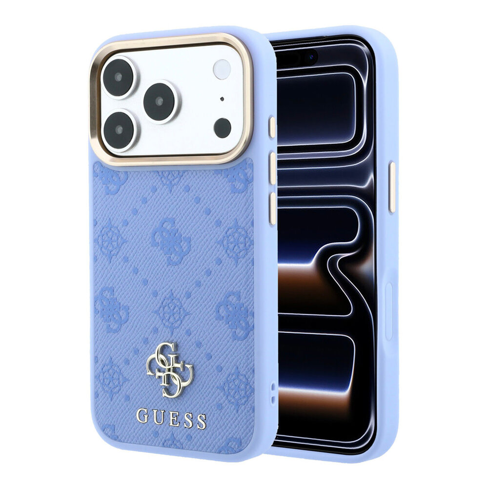 Guess Guess iPhone 18 Pro Hoesje harde behuizing - MagSafe - Peony - HS - 4G - klein logo Lichtblauw