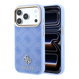 Guess Guess iPhone 18 Pro Hoesje harde behuizing - MagSafe - Peony - HS - 4G - klein logo Lichtblauw