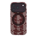 Lacoste Lacoste iPhone 18 Pro/iPhone 17 Pro Hard Case MagSafe PVC The Blend Ring Stand - Burgundy