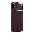 Lacoste Lacoste iPhone 18 Pro Max/iPhone 17 Pro Max Hartschalenhülle MagSafe PVC Petit Piqué Prägung - Bordeaux