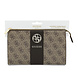 Guess Guess Phone pouch 4G - PU - round 4G logo - classic logo - stripe pattern Brown