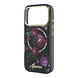 Guess Guess iPhone 18 Pro Max Hülle Hartschale - MagSafe - IML - Glitzer - Blossom Roses Schwarz