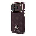 Guess Guess iPhone 18 Pro/iPhone 17 Pro Hartschalenhülle MagSafe Pfingstrose HS Kleines 4G-Logo - Bordeaux