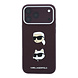 Karl Lagerfeld Karl iPhone 18 Pro Max Coque structure rigide - SW - PU - Saffiano - insignes K&C Heads - logo Bordeaux Karl Lagerfeld Karl iPhone 18 Pro Max Coque structure rigide - SW - PU - Saffiano - insignes K&C Heads - logo Bordeaux