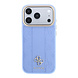 Guess Guess iPhone 18 Pro Hülle Hartschale - MagSafe - PU - Streifenmuster - HS - Peony 4G-Logo Hellblau Guess Guess iPhone 18 Pro Hülle Hartschale - MagSafe - PU - Streifenmuster - HS - Peony 4G-Logo Hellblau