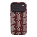 Lacoste Lacoste iPhone 18 Pro/iPhone 17 Pro Hartschalenhülle MagSafe PVC The Blend Prägung - Bordeaux