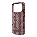 Lacoste Lacoste iPhone 18 Pro/iPhone 17 Pro Hartschalenhülle MagSafe PVC The Blend Prägung - Bordeaux